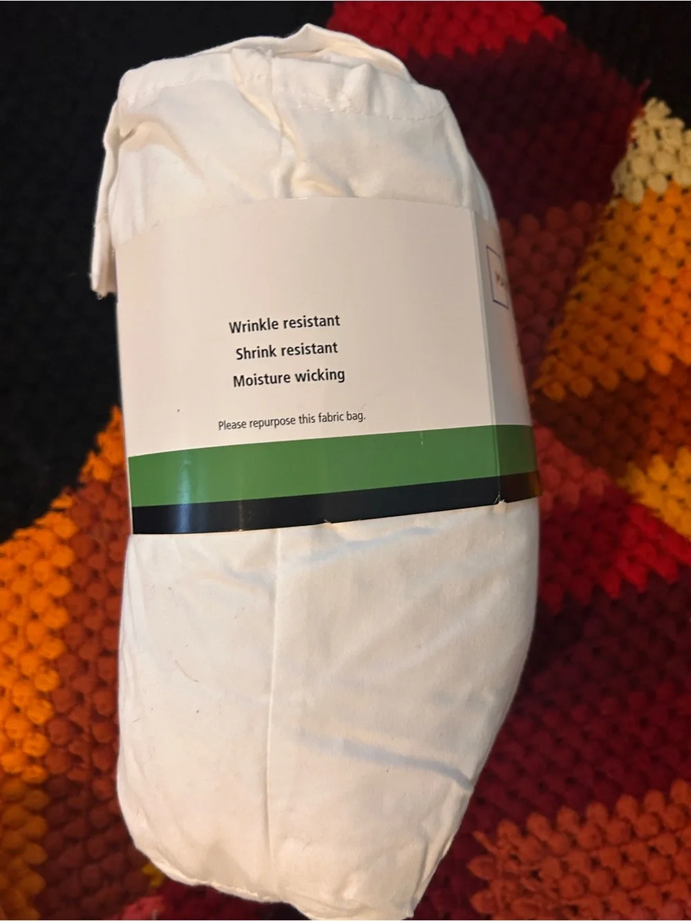 Mainstays Cotton Blend Fitted Sheet - White